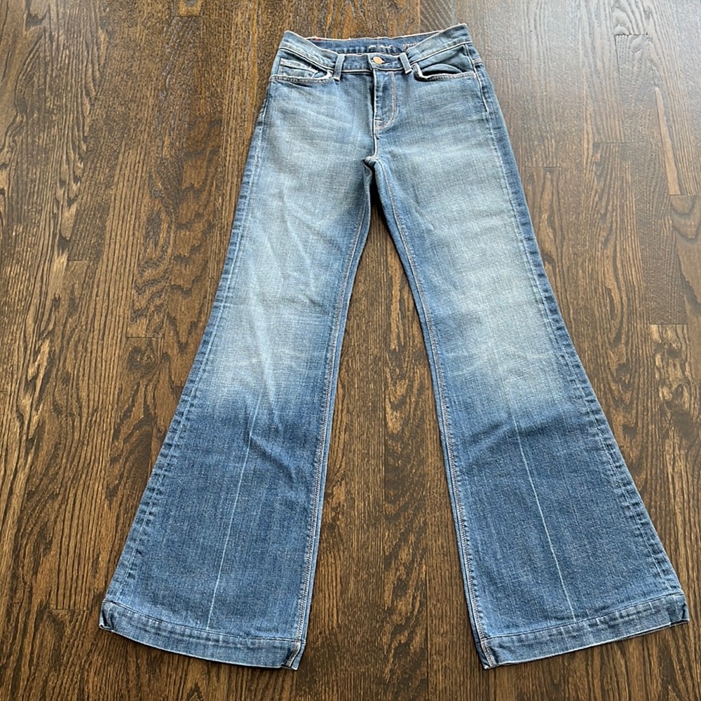 7 For All Mankind Light Blue Flared Jeans